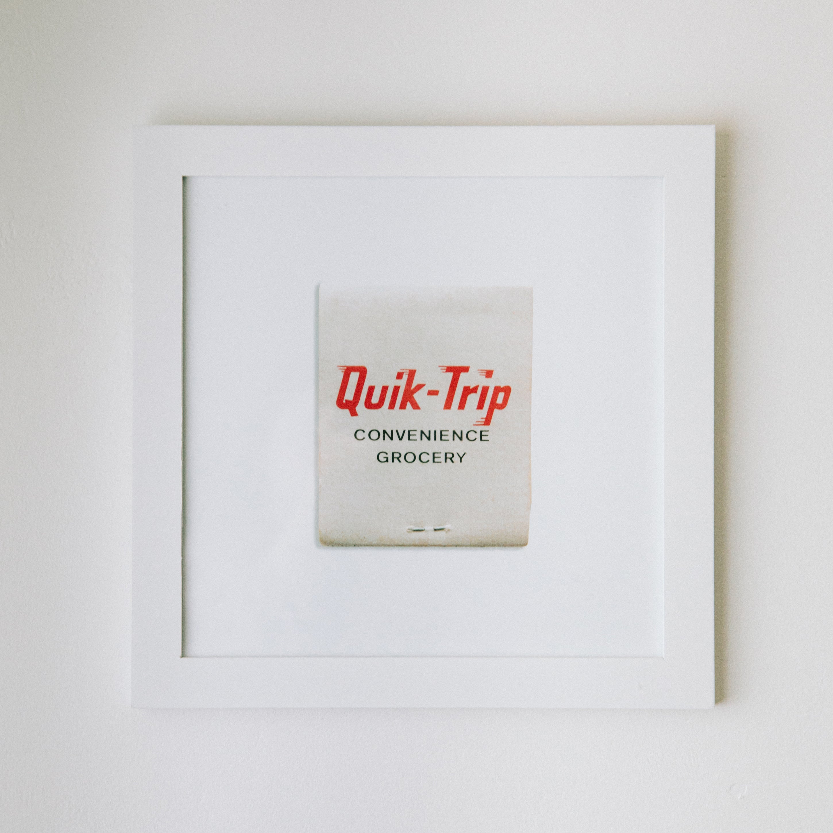 Vintage Quik-Trip Grocery Matchbook Print