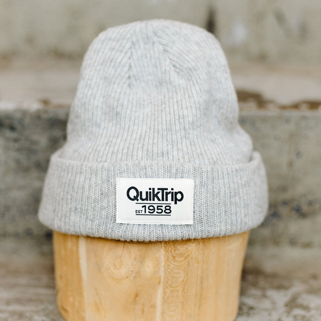 Gray QuikTrip Beanie