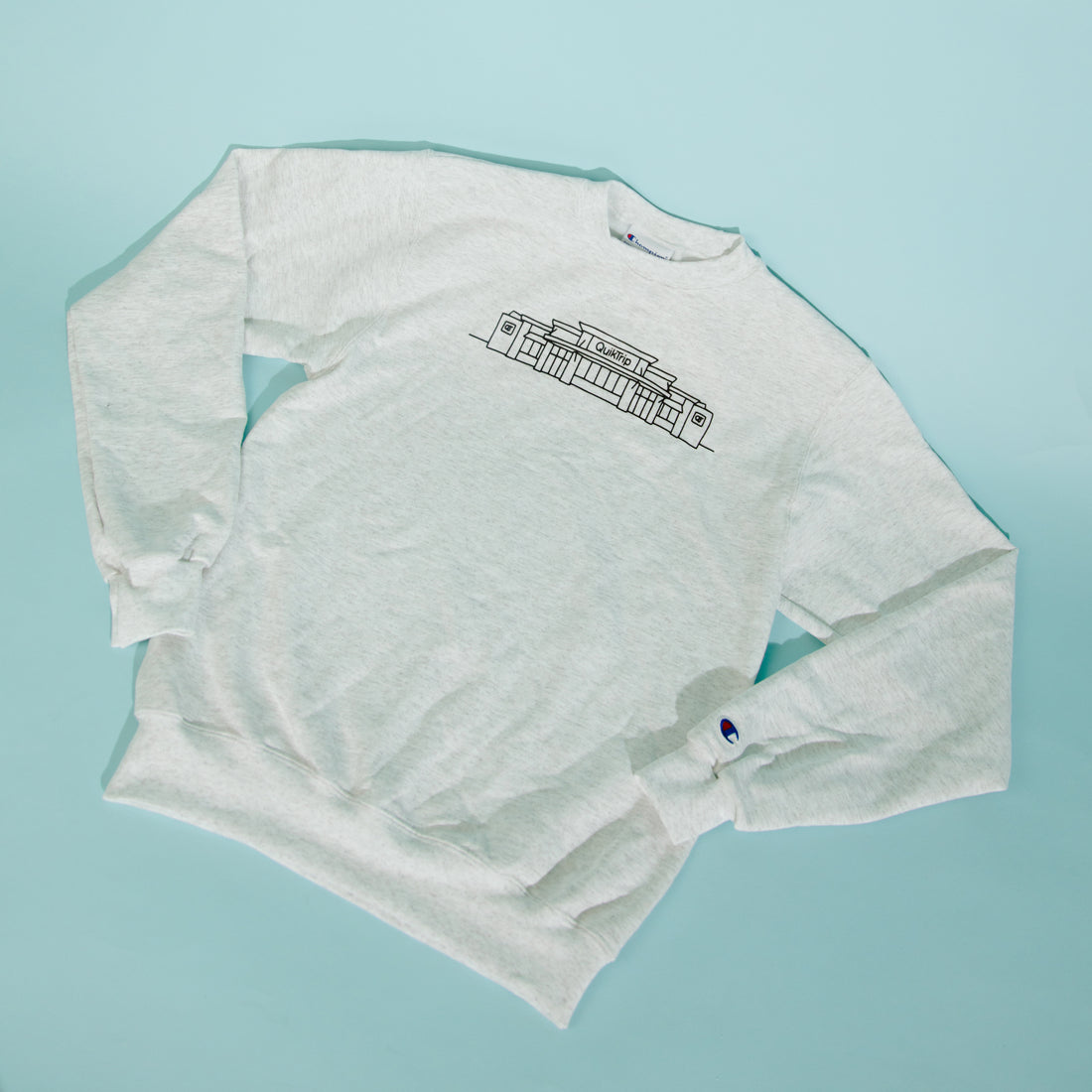 QuikTrip Gray Champion Crewneck Sweatshirt