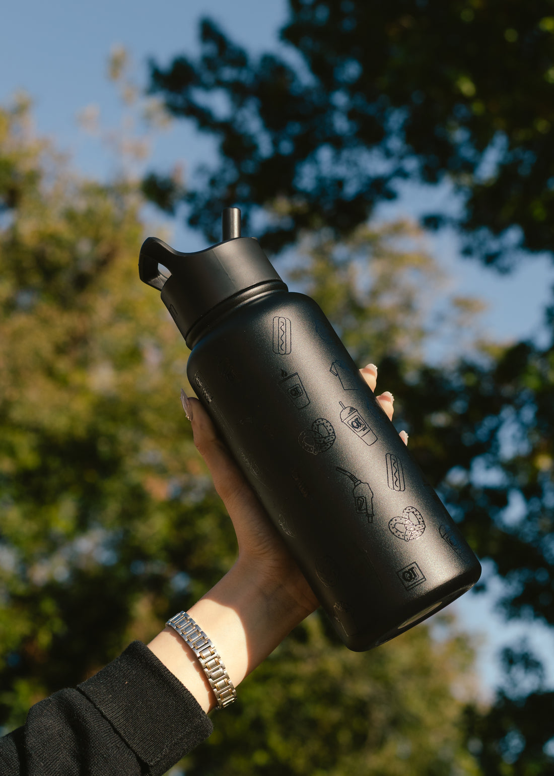 Simple Modern Black 32oz Summit Bottle