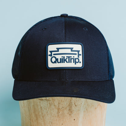 QuikTrip Richardson 112 Navy Rubber Patch Trucker Hat