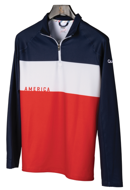 Red/White/Blue Puma Jetstream 1/4 Zip