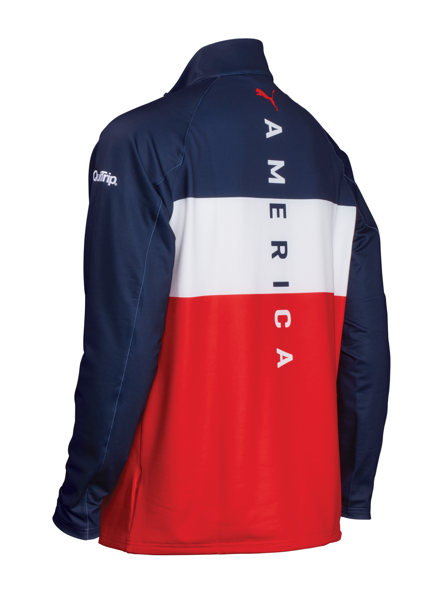 Red/White/Blue Puma Jetstream 1/4 Zip