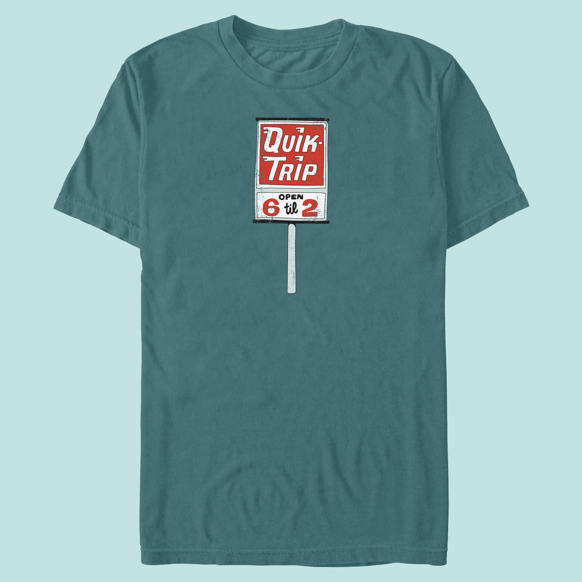 QT Sign Open 6 Til 2 Heavyweight T-Shirt